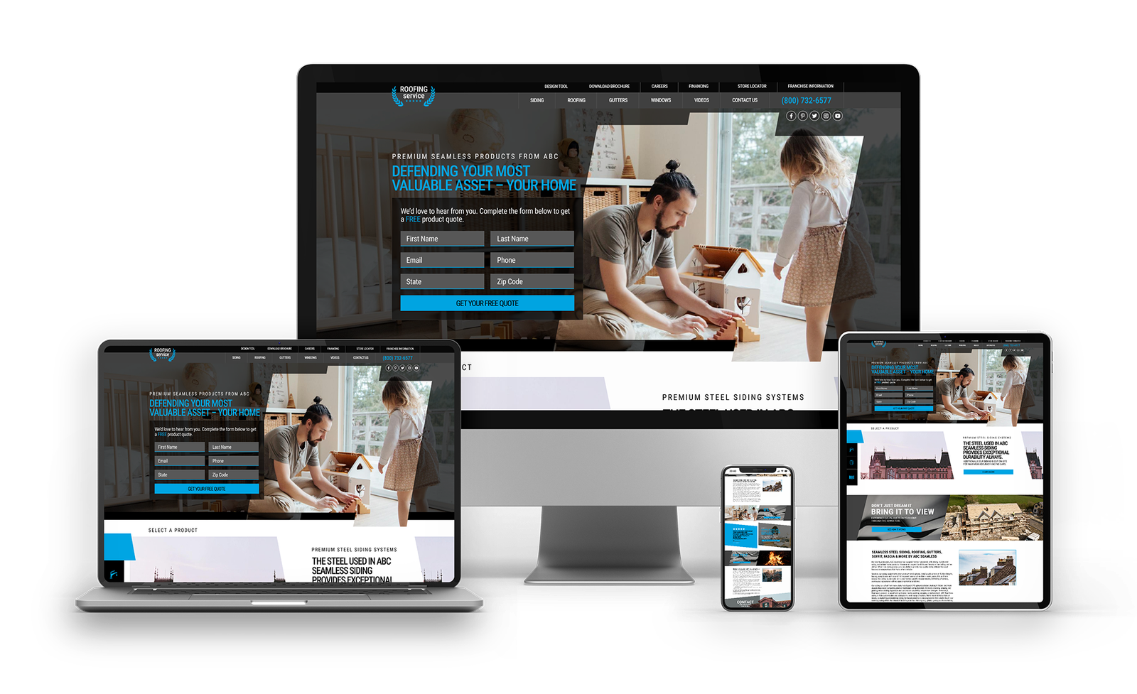 Webclyde UI concept demonstrating smooth navigation and structured content blocks.
