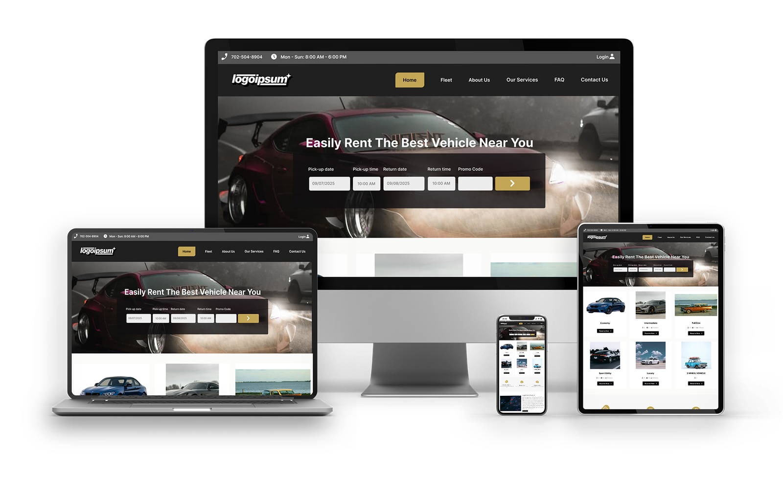 Professional website mockup developed by Webclyde showcasing web design expertise.