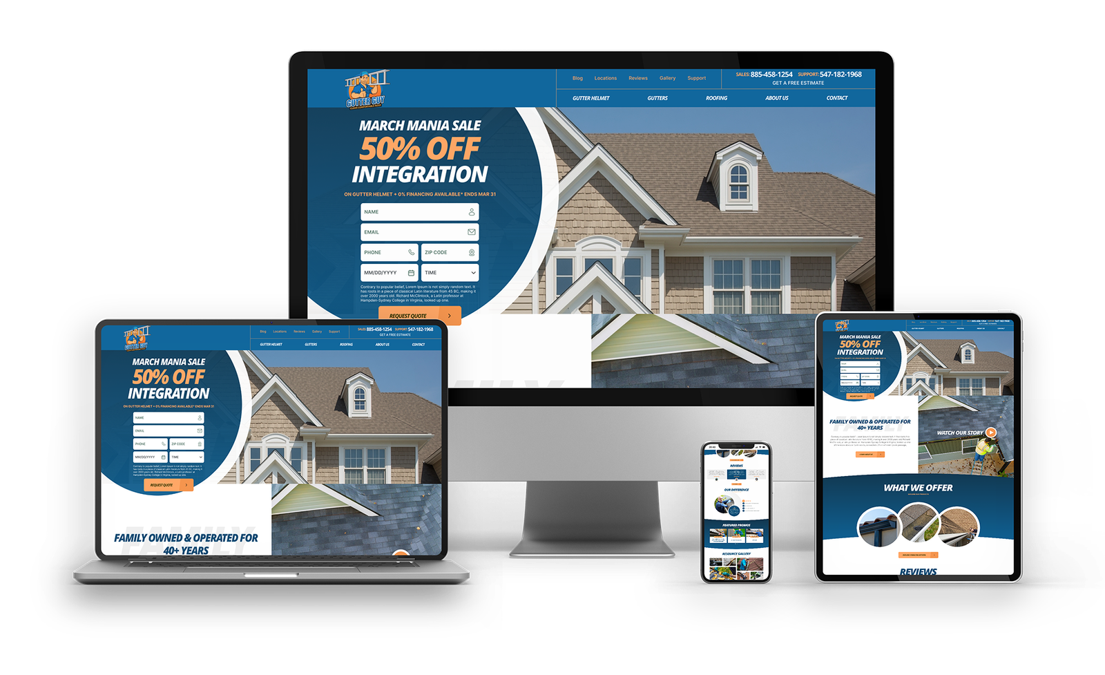Website interface designed by Webclyde focusing on clarity and user engagement