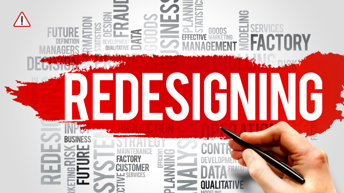 Website redesign for small business showing modern, mobile-friendly design on laptop and smartphone with clean layout