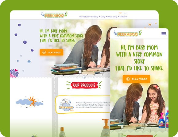 Pekaboo website development and Design