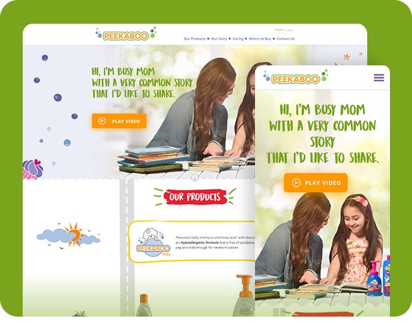 Pekaboo website development and Design